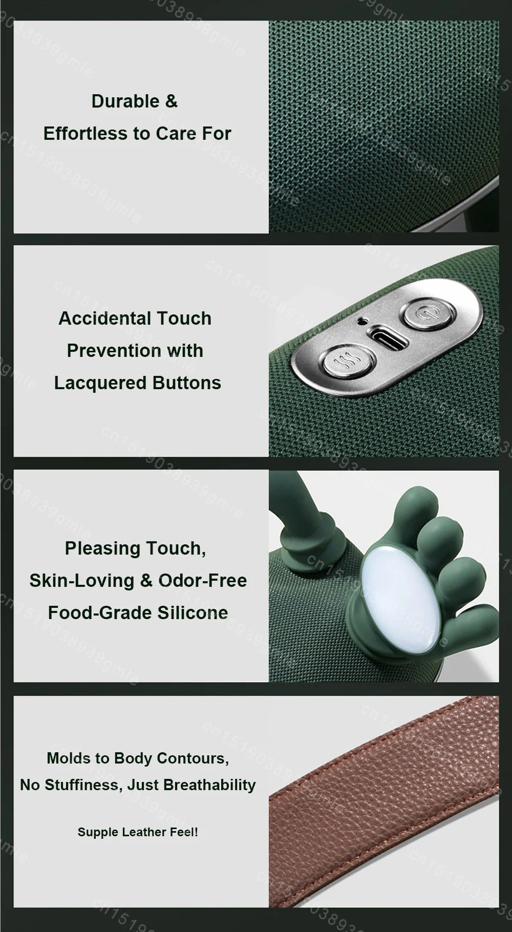 Massager with a accidental touch prevention