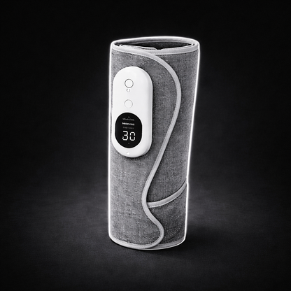 SmartHeat wireless calf and leg massager with rechargeable air compression therapy for muscle relaxation and pain relief at home.