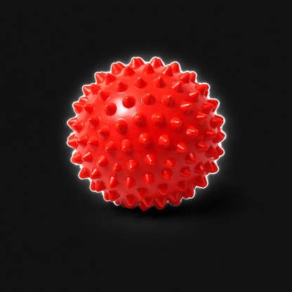 Spiked massage ball designed to relieve muscle tension, target trigger points, and improve recovery through deep tissue self-massage therapy.