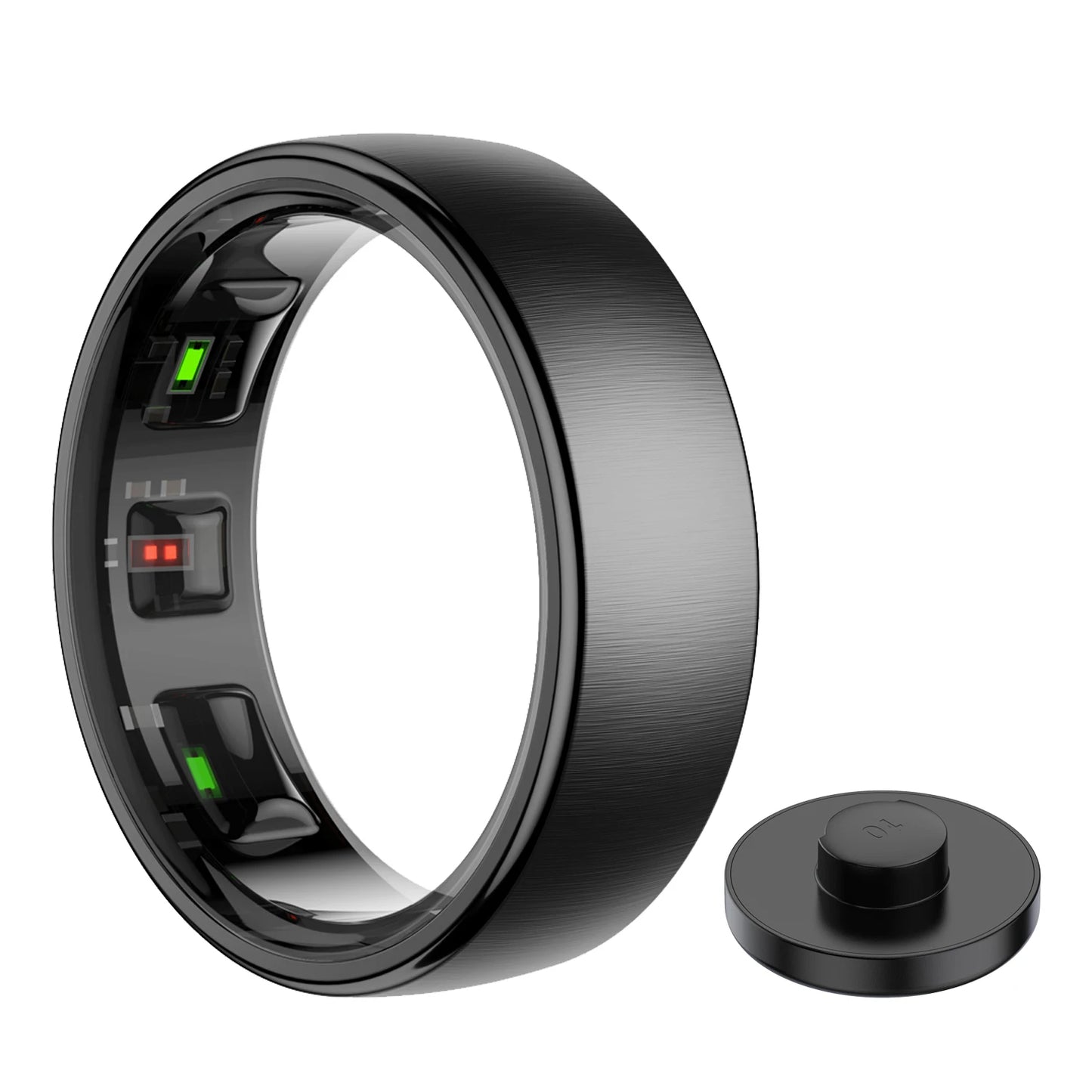 Smart ring black color made of good quality