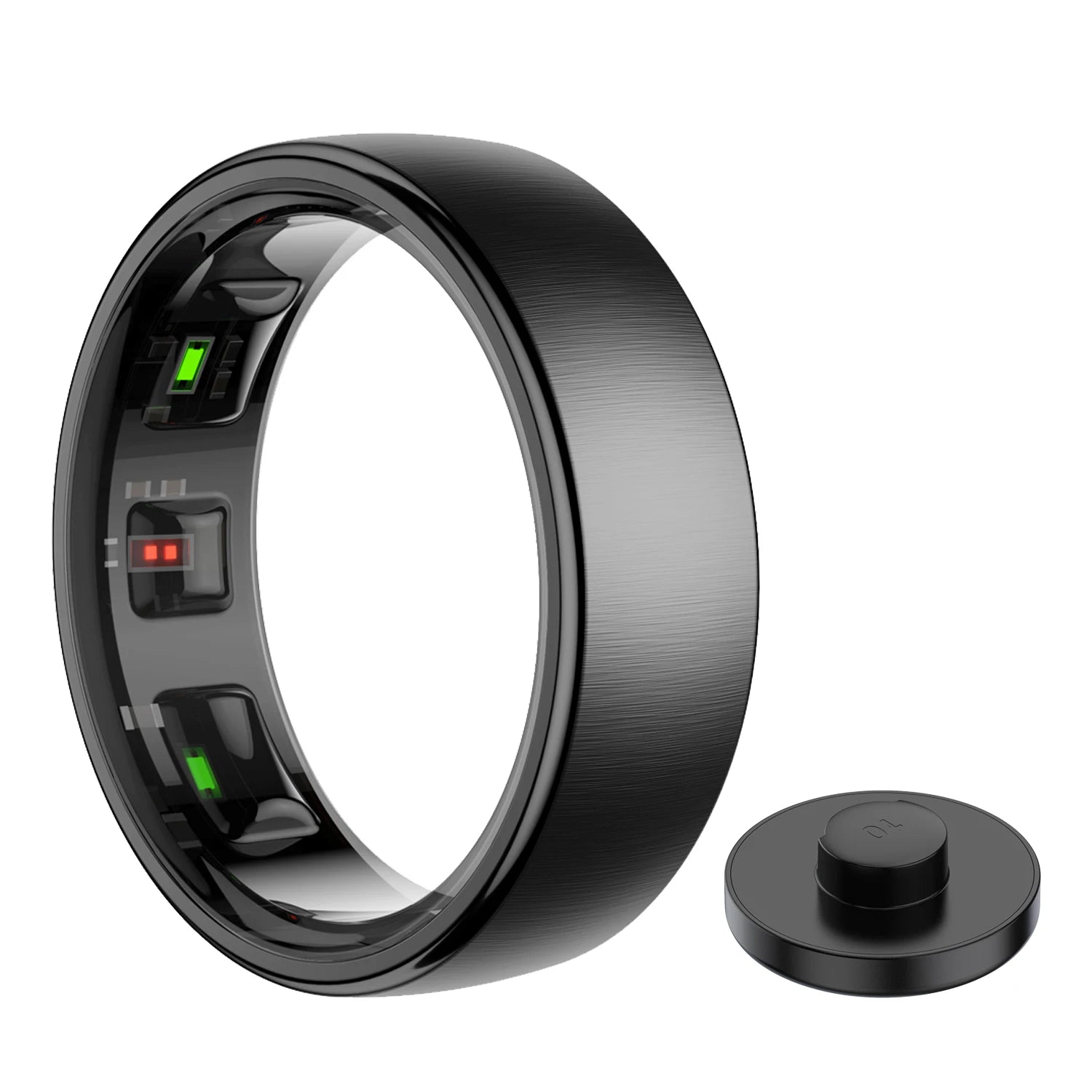 Smart ring black color made of good quality