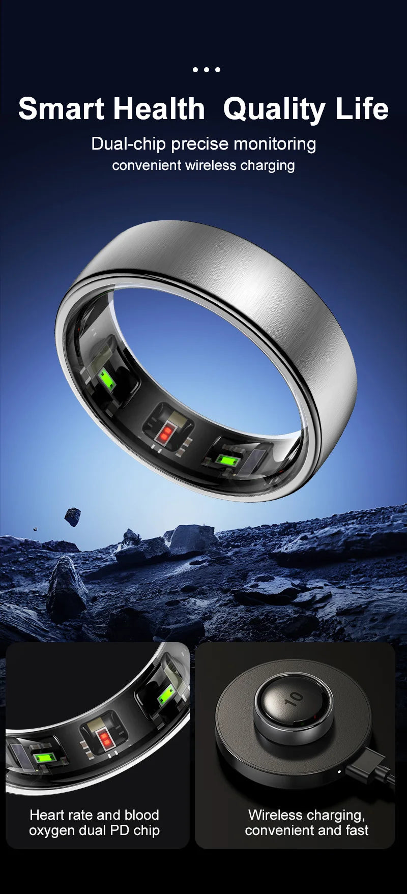 Smart ring for smart health and  quality life