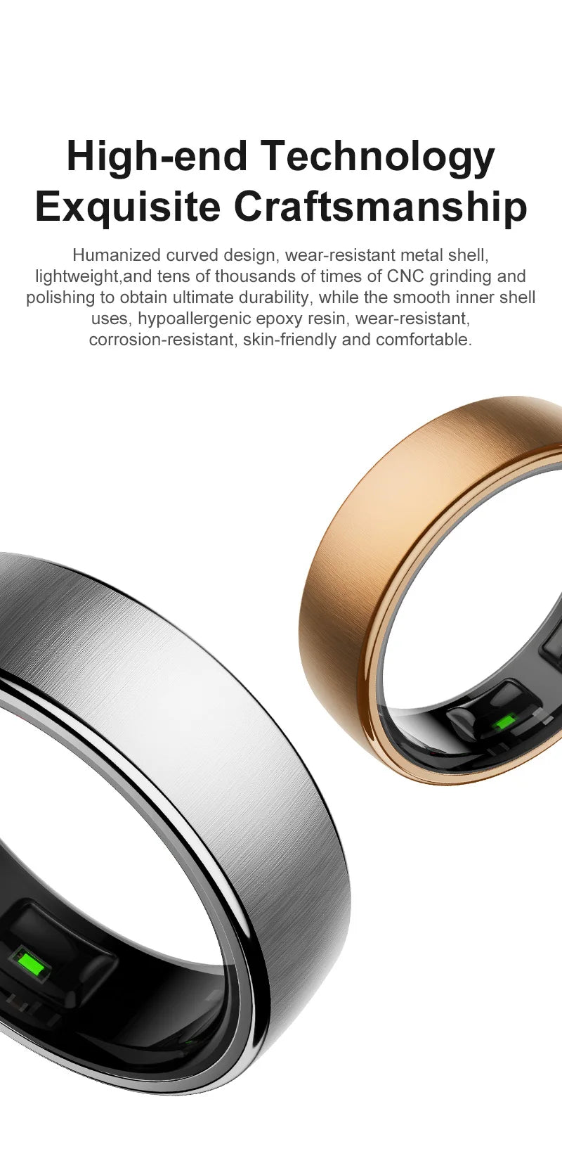 Smart ring made of high quality