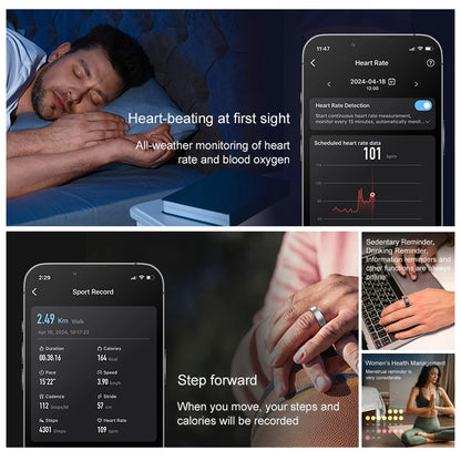 Uhoofit R10 smart ring multiple tracking
