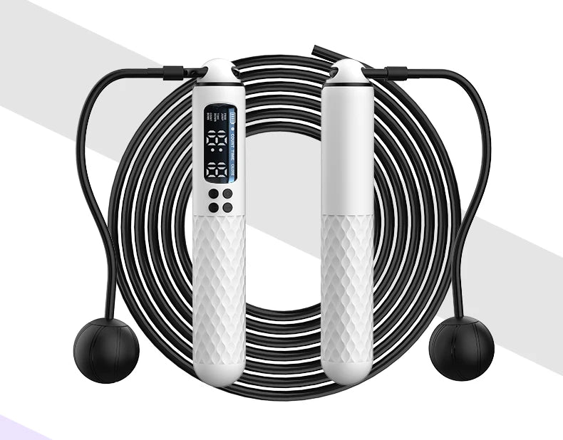 Digital jump rope in white color 