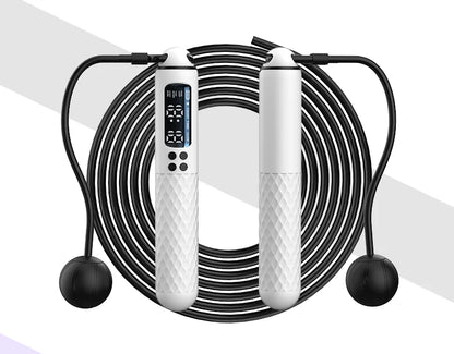 Digital jump rope in white color 