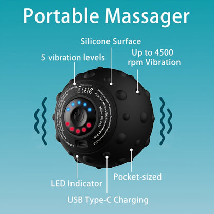 Portable vibrtion massage ball