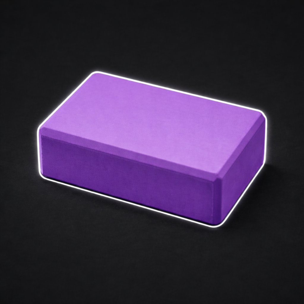 Yoga blocks and bricks designed to improve balance, stability, posture, and flexibility during yoga and stretching exercises.