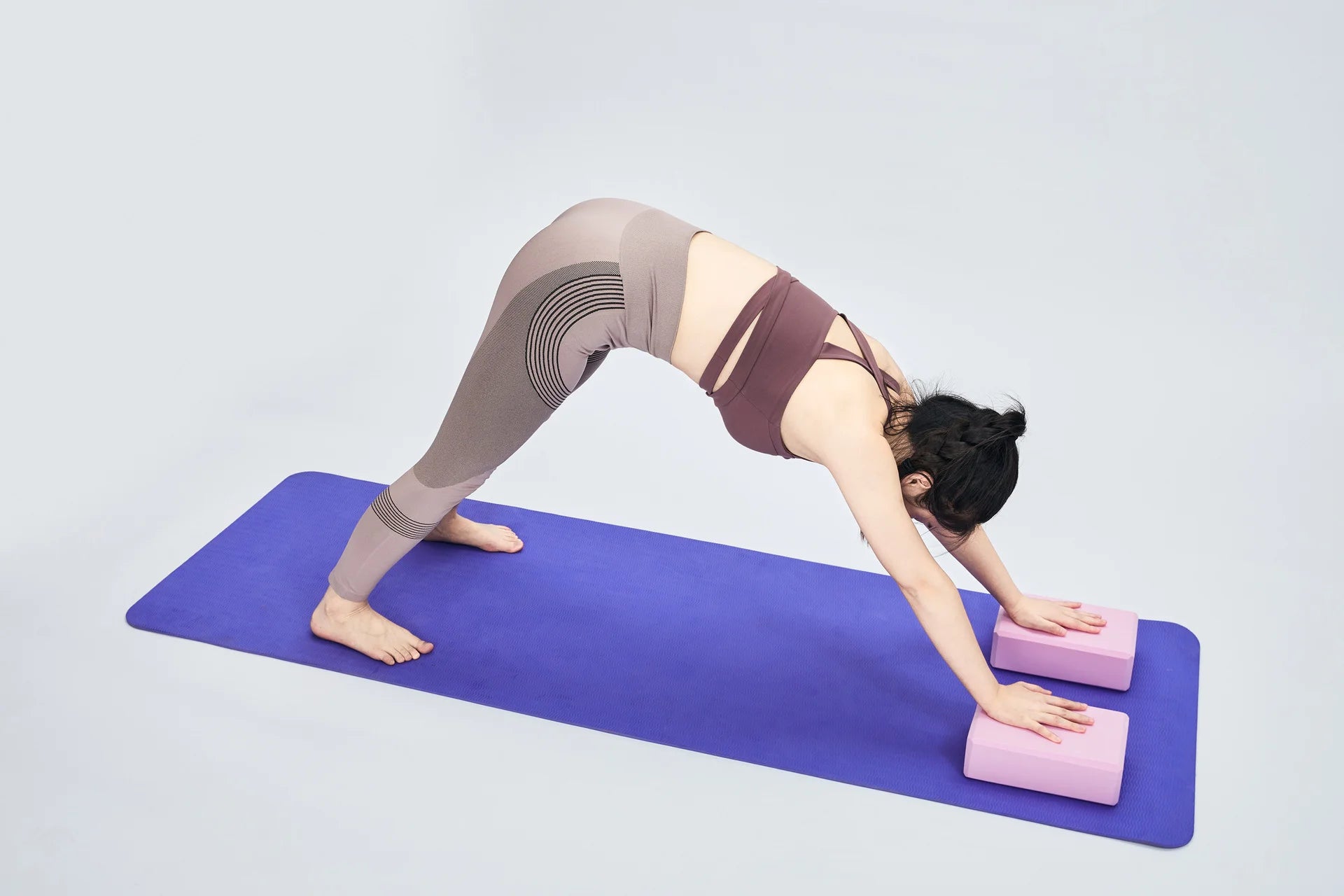 Compact and portable yoga blocks for easy storage