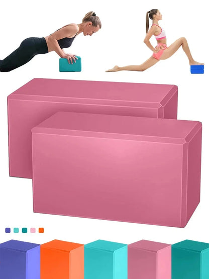 Non-slip surface yoga blocks for safe exercise