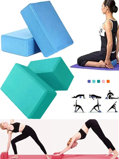Yoga blocks for reinforcement and support in poses
