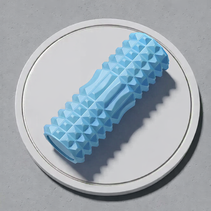 Yoga foam roller blue for myofascial release exercises